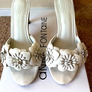 Anne Fontaine shoes heel Camomille white size 8